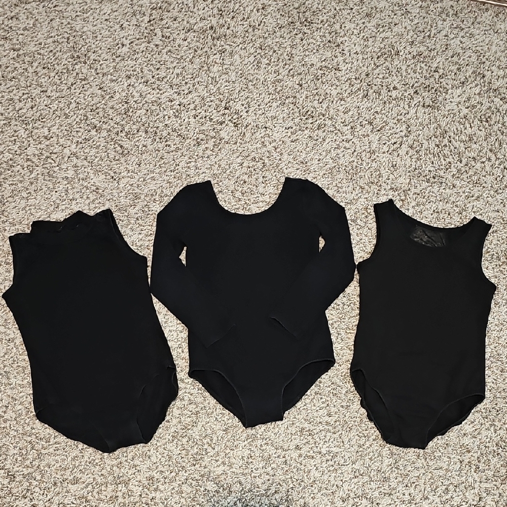 Bundle Of Girls Black Leotards